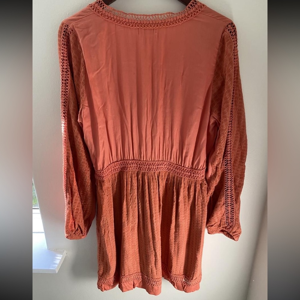 TIGERLILY Maresa Guava Orange Long Sleeve Mini Dress RRP$249 - Picture 14 of 16